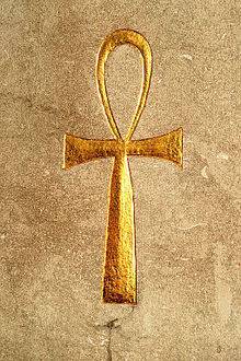 Photo de la croix de ankh symbole ancienne egypte