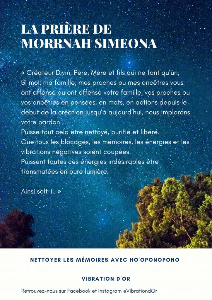 Prière de Morrnah Sineona